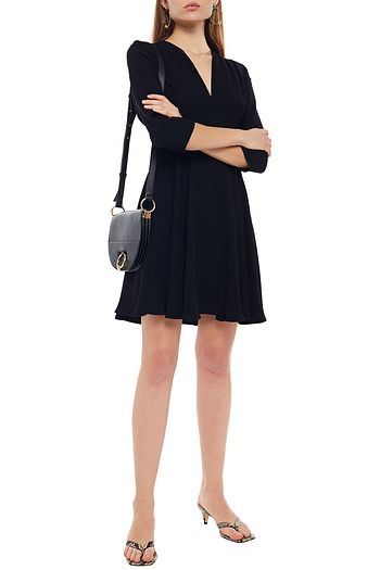 CLAUDIE PIERLOT Fluted crepe mini dress