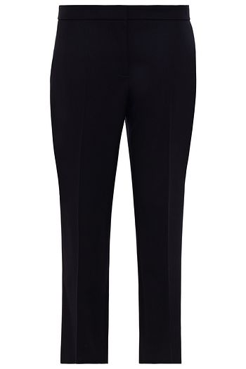 ALEXANDER MCQUEEN Cropped Hose mit geradem Bein aus Woll-Twill
