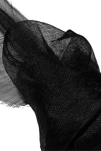 GIGI BURRIS MILLINERY Nuage bow-detailed Sinamay straw and grosgrain fascinator