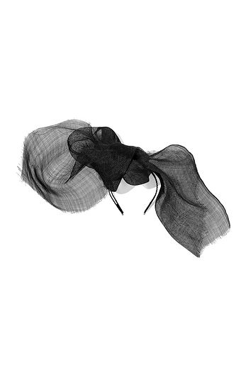 GIGI BURRIS MILLINERY Nuage bow-detailed Sinamay straw and grosgrain fascinator