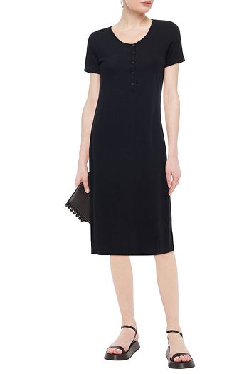 RAG & BONE Ribbed cotton and modal-blend jersey midi dress