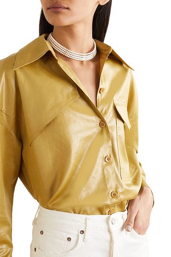 TIMELESS PEARLY Gold-tone pearl choker