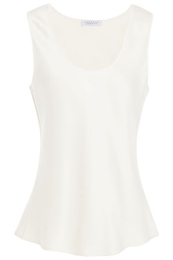 GABRIELA HEARST Silk and wool-blend satin top