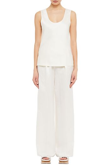 GABRIELA HEARST Silk and wool-blend satin top