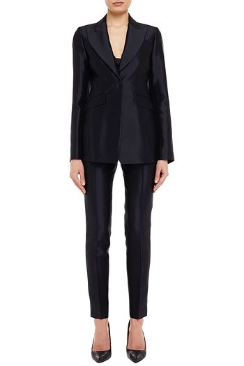 GABRIELA HEARST Silk and wool-blend slim-leg pants