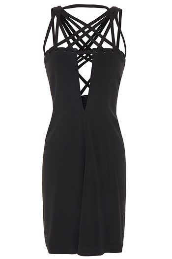 RICK OWENS Megalace crepe mini dress