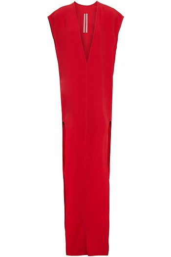 RICK OWENS Arrowhead cady maxi dress