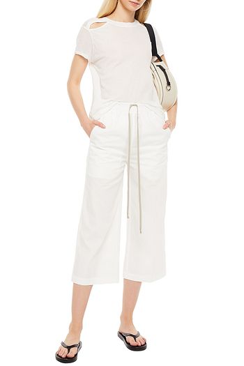 DRKSHDW BY RICK OWENS Cropped cotton wide-leg pants
