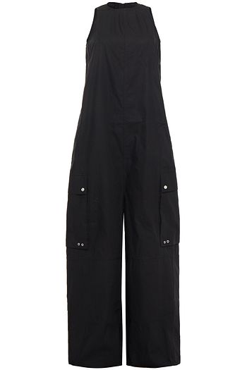 DRKSHDW BY RICK OWENS Oversized eyelet-embellished cotton jumpsuit