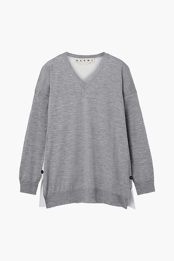 MARNI Two-tone wool sweater