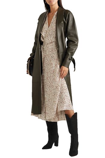 GIANVITO ROSSI 85 kniehohe Stiefel aus Veloursleder
