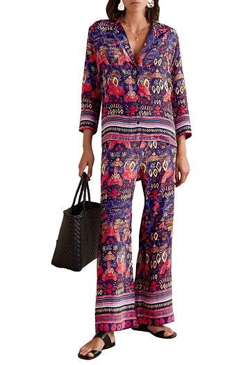 CHUFY Nazca printed twill shirt