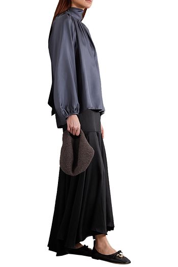 TOVE Aster silk-georgette maxi skirt