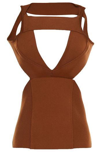 RICK OWENS Open-back stretch-knit top