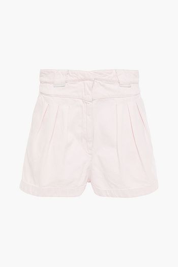 IRO Denfert pleated denim shorts