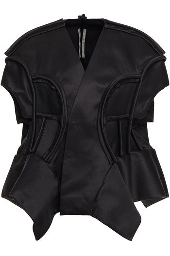 RICK OWENS Cotton and silk-blend peplum jacket