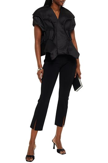 RICK OWENS Cotton and silk-blend peplum jacket