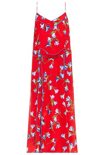 RAG & BONE Hugo floral-print silk crepe de chine midi dress
