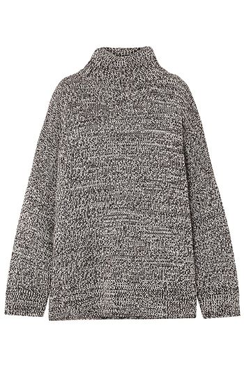 CO Oversized mélange merino wool turtleneck sweater