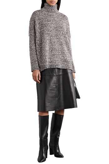 CO Oversized mélange merino wool turtleneck sweater