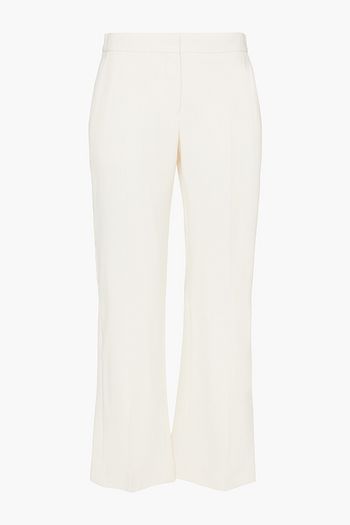 ALEXANDER MCQUEEN Wool-blend crepe kick-flare pants