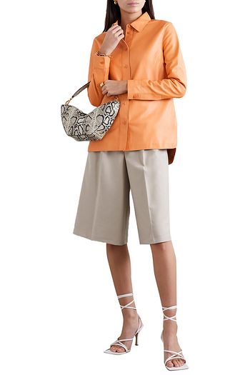 STAND STUDIO Gabi leather shirt