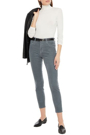 J BRAND Alana cropped cotton-blend corduroy skinny pants