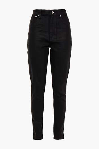 RAG & BONE Nina hoch sitzende Skinny Jeans mit Beschichtung