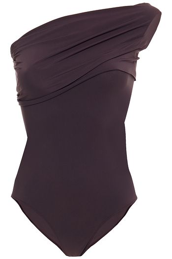 RICK OWENS One-shoulder draped swimsuit