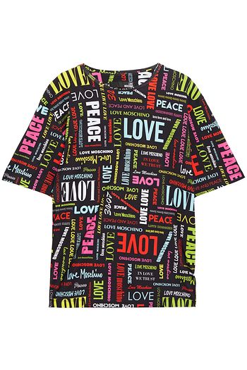 LOVE MOSCHINO Bedrucktes T-Shirt aus Baumwoll-Jersey