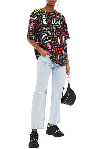 LOVE MOSCHINO Bedrucktes T-Shirt aus Baumwoll-Jersey