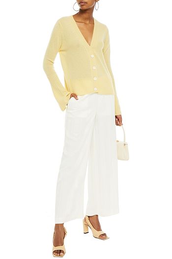 CHARLI Jane satin-jacquard wide-leg pants