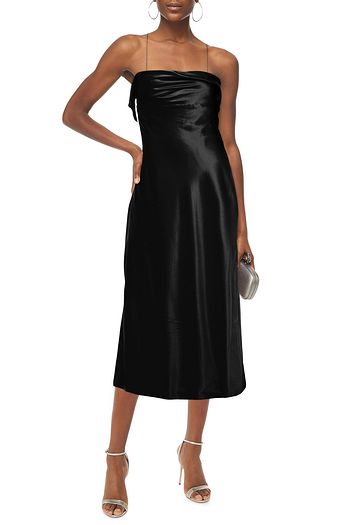 MICHELLE MASON Draped silk-charmeuse gown