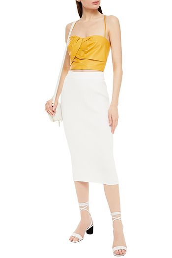MICHELLE MASON Ribbed-knit pencil skirt