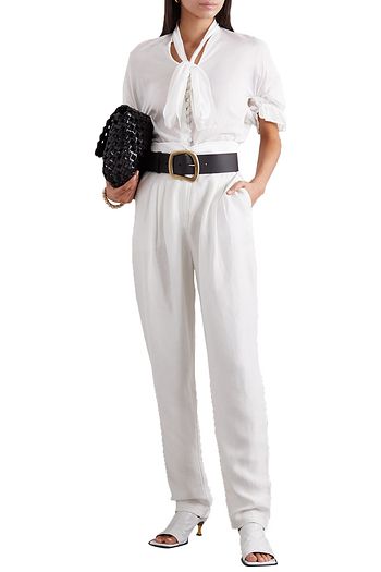 ĆCHEVAL PAMPA Chiquita ruffled pussy-bow cotton-voile blouse