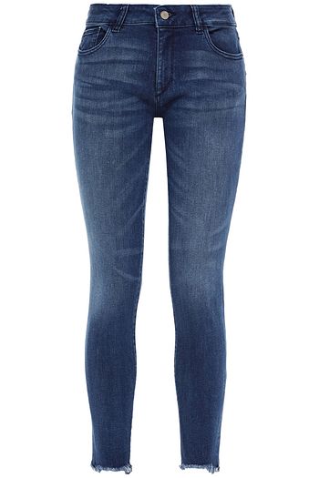 DL1961 Emma faded low-rise skinny jeans