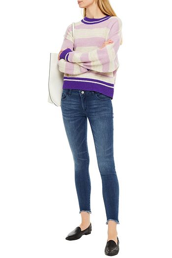 DL1961 Emma faded low-rise skinny jeans