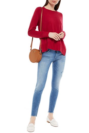 DL1961 Emma distressed low-rise skinny jeans