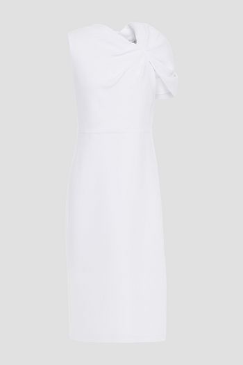 ALICE + OLIVIA Kiro gathered crepe dress
