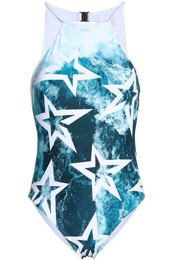 PERFECT MOMENT Cutout printed swimsuit