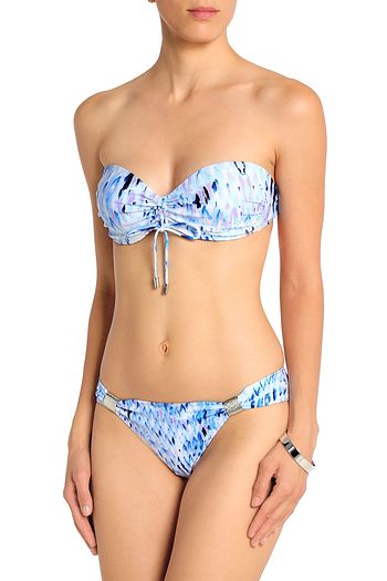 HEIDI KLEIN Embellished printed low-rise bikini briefs