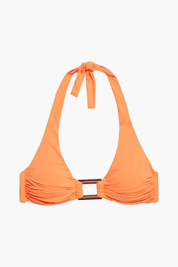 MELISSA ODABASH Paris buckle-embellished halterneck bikini top