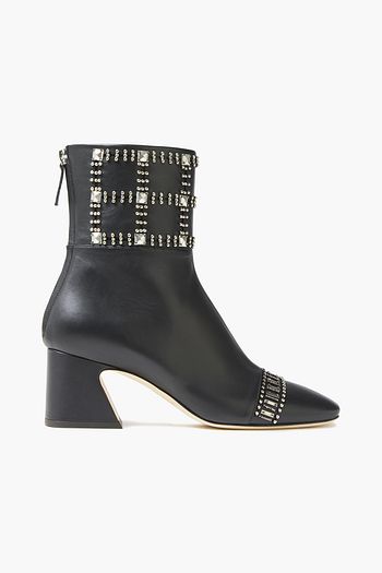 ALBERTA FERRETTI Embellished leather ankle boots
