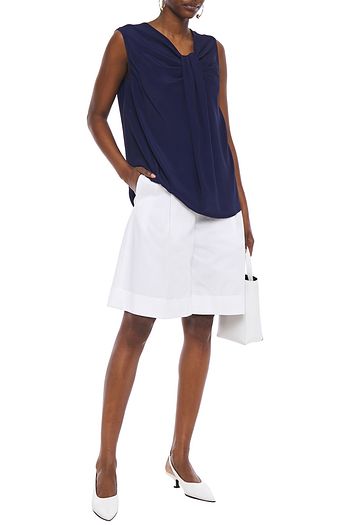 BOUTIQUE MOSCHINO Gathered crepe de chine top