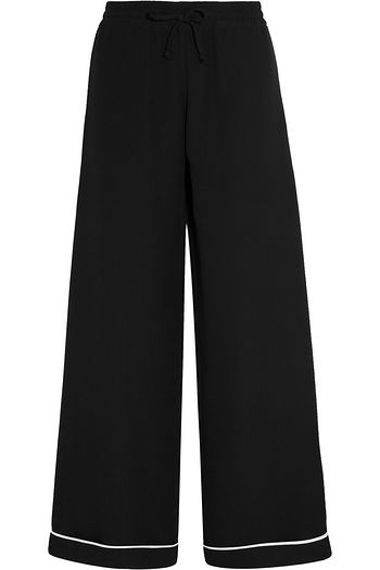 VALENTINO Silk crepe de chine wide-leg pants