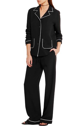 VALENTINO Silk crepe de chine wide-leg pants