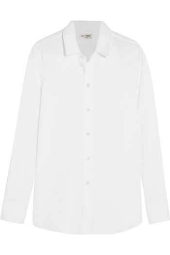 SAINT LAURENT Cotton-poplin shirt
