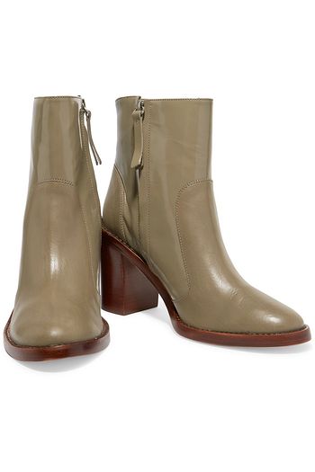 ZIMMERMANN Welted smooth and patent-leather ankle boots