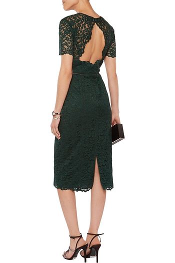 MIKAEL AGHAL Cutout lace midi dress