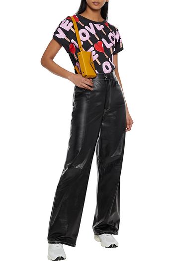 LOVE MOSCHINO Bedrucktes T-Shirt aus Baumwollfrottee